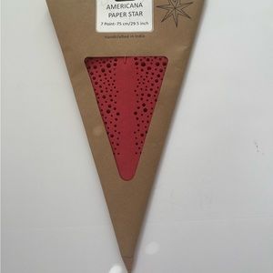 Americana Red Paper Star